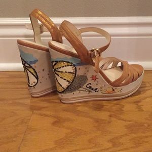 LIKE NEW! Limited Edition Coach Caroline Wedge